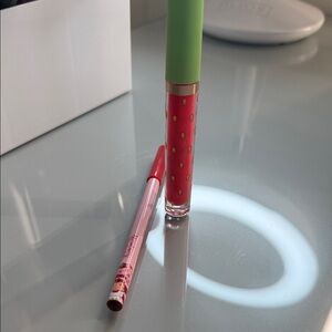 Glamlite Strawberry Shortcake lip gloss and liner new